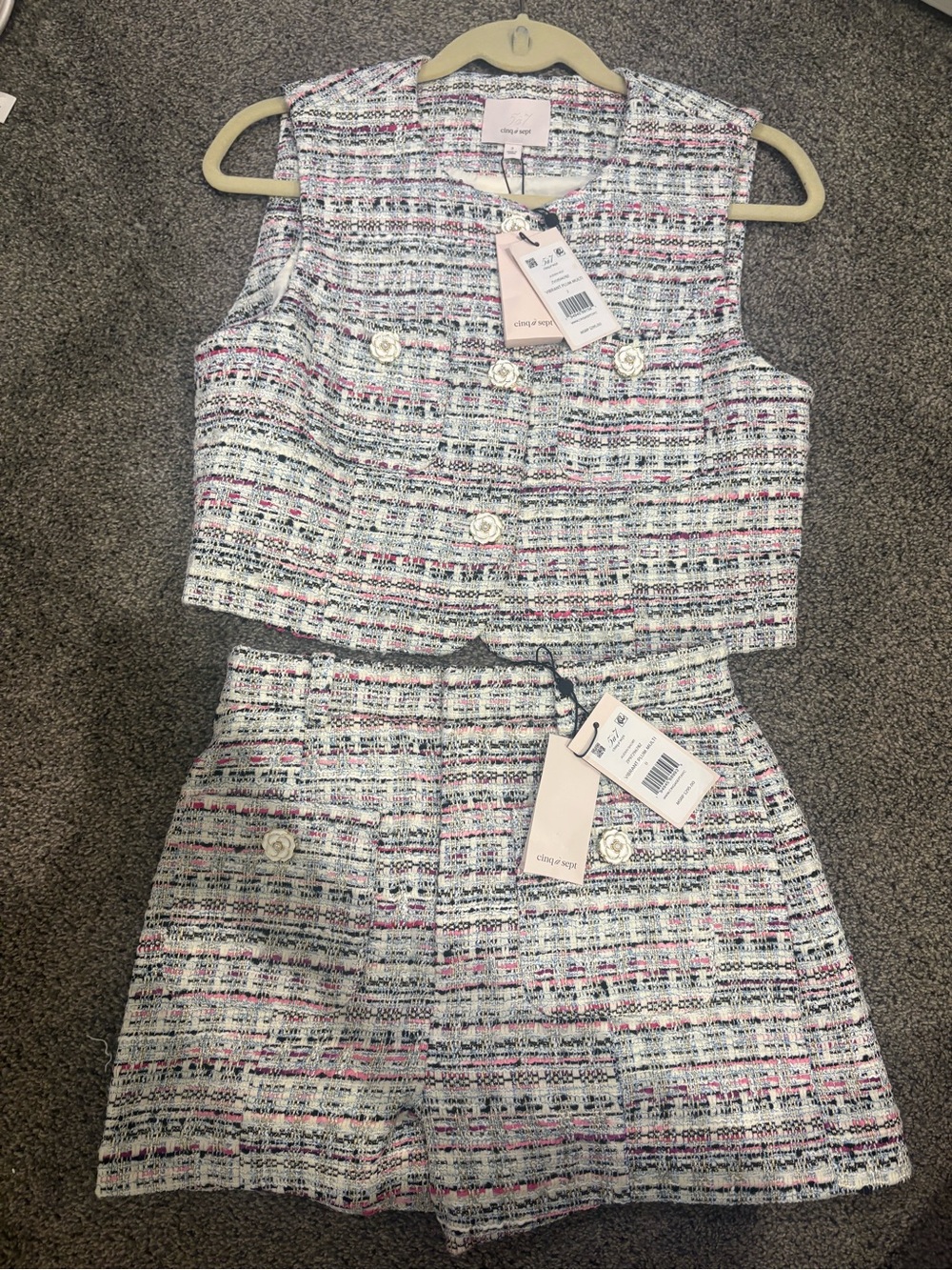 Cinq a Sept Tweed Two-Piece Set